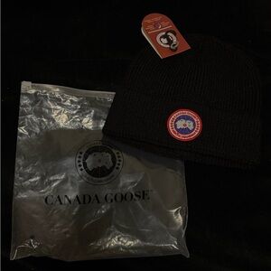 Canada Goose Classic Black Knit Beanie